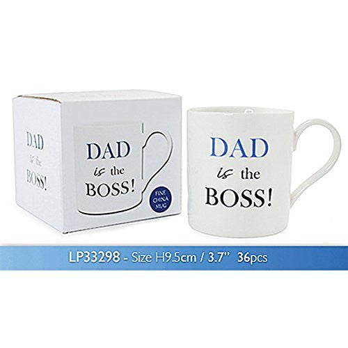 Dad The Boss Boxed Mug