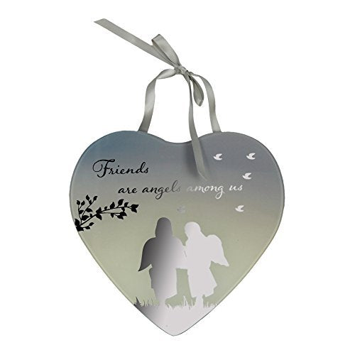 Reflections From The Heart Mirror Plaque - Friends are Angels Among Us