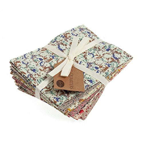 Fat Quarter Bundle: Cotton: 6 x 54cm x 45cm: Heirloom Floral