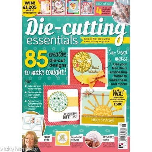 Die-cutting Essentials Magazine Issue 9 with Free Die & Bonus Embossing Folder