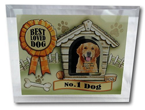 Number 1 Dog Best loved dog - glass photo frame