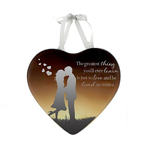 Greatest Gift is love - Reflections from the Heart Mirrored Hanging Plaque
