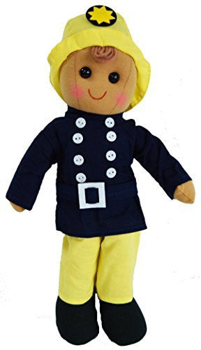 DF, A Cool Fireman Doll dressed in his Firefighter's uniform for Boys and girls, 40 cm h