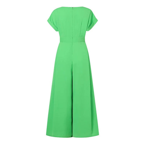 ZANZEA Summer Overalls Women 2024 Elegant Jumpsuits Holiday Casual Short Sleeve
