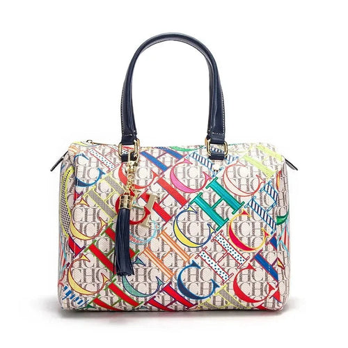 Women's Commuter Crossbody Colorful Printed Monogram Bag