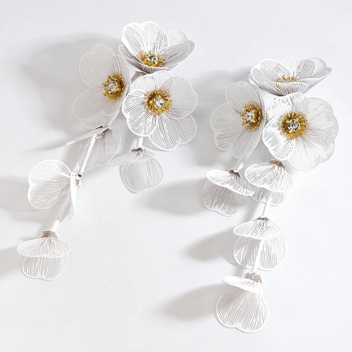 Best Lady 3pcs Handmade Flower Inlaid Rhinestone Vintage Jewelry Set - Perfect