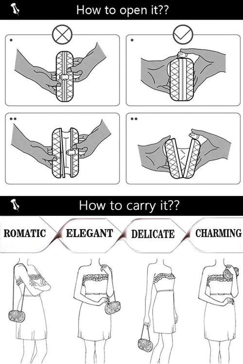 Luxury Women Evening Bag Party Crystal Clutches Purses