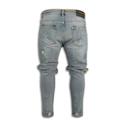 New 2025 Ripped Hole Jeans for Men Hip Hop Cargo Pant Distressed Denim Jeans