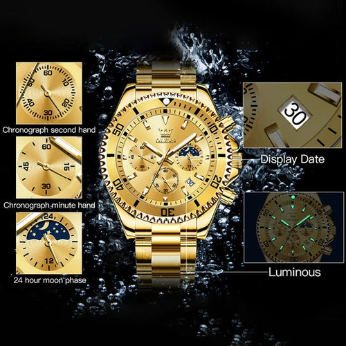 Men's Watches Top Brand Luxury Watch for Men Original Waterproof Stainless