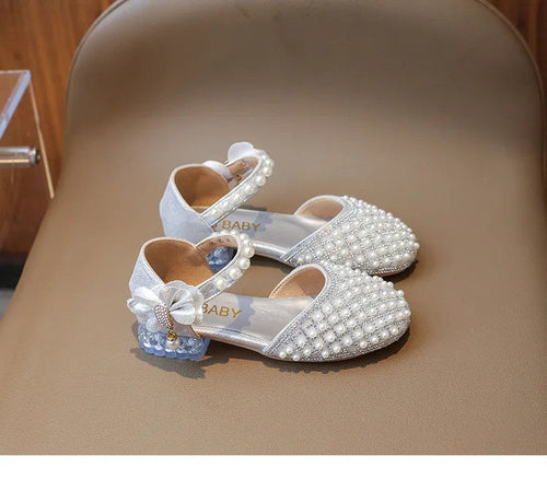 Girls Sandals Fashion Summer New Sequin Princess Shoes Bow Children's Sandals