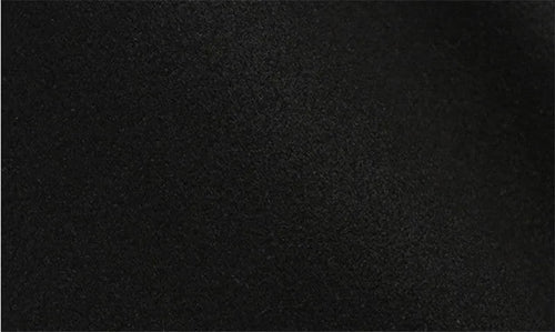 Women's Winter Classic Black Woolen Mid-Length Woolen Blend Overcoat