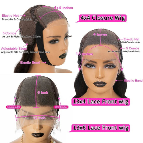 Yaki Straight Wig 360 Lace Frontal HD Human Hair Wigs Full Lace Kinky Straight
