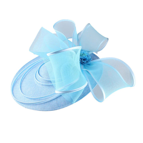 Elegant Wedding Big Size Fascinator Hat Women Flower Multimodal Hair Top Clips