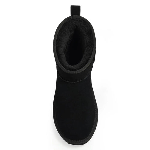 Women's Comfy Suede Plush Winter Warm Snow Boots