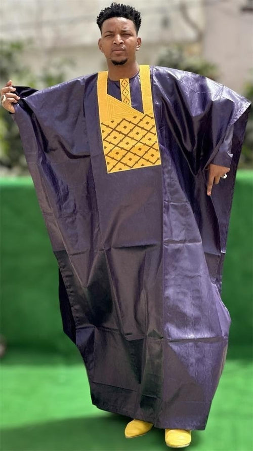 African Clothing For Men Traditional Bazin Riche Embroidery Design Top Long