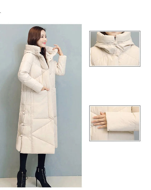 Women's Fashionable Thick Cotton padded Warm Snow Outerwear Windproof Hooded