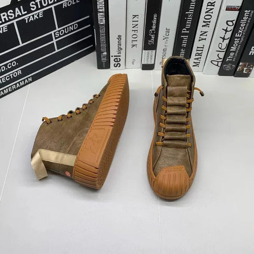 Men Boots Increased Lace-up Casual Quality Outdoor Boots