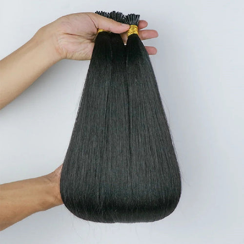Light Flat Tip Yaki Human Hair Extension Pre Bonded Keratin Fusion K Tip 00g