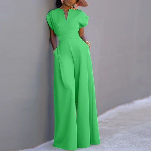 ZANZEA Summer Overalls Women 2024 Elegant Jumpsuits Holiday Casual Short Sleeve