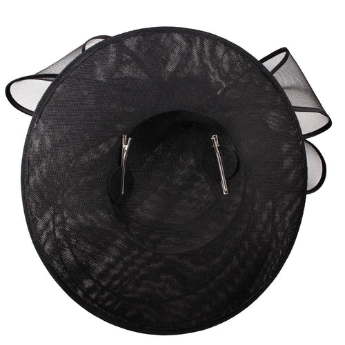 Elegant Wedding Big Size Fascinator Hat Women Flower Multimodal Hair Top Clips