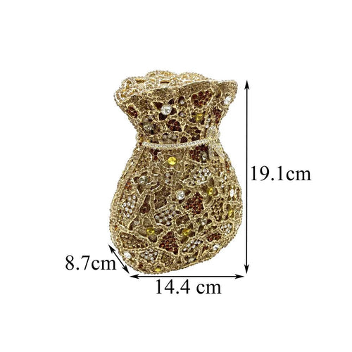 Luxury Women Evening Bag Party Crystal Clutches Purses