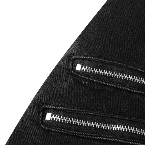 2025 New Street Skinny Ripped Jeans Men Denim Pencil Pants Wash Casual Mid