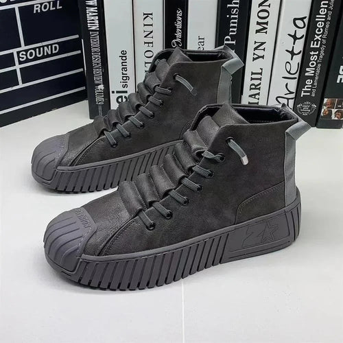 Men Boots Increased Lace-up Casual Quality Outdoor Boots