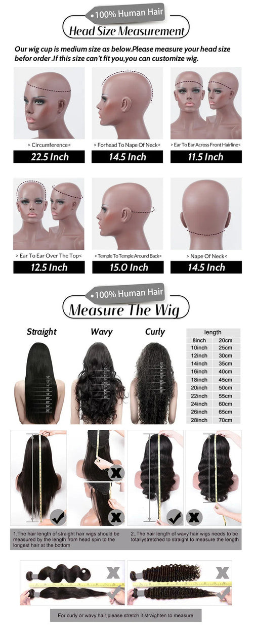 Women's Brown Short Ocean Pixie Wave 100% Human Hair Wig