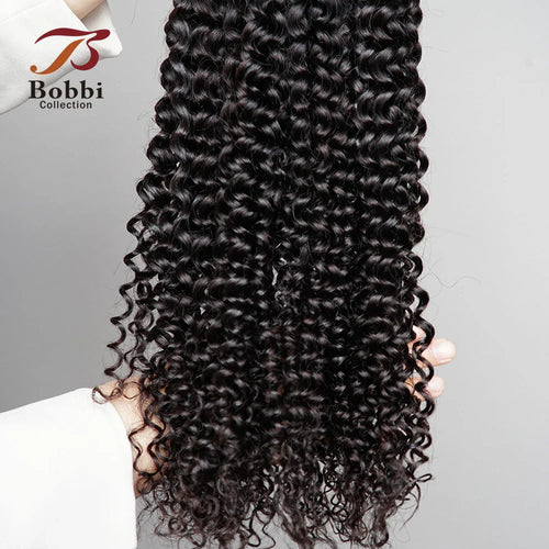 100% Human Hair Bulk for Braiding 1 Bundle Jerry Curly Natural Black Indian
