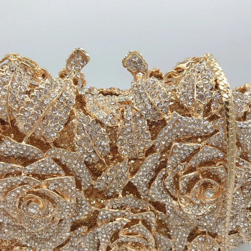 Women's Crystal Clutches Cocktail Purse