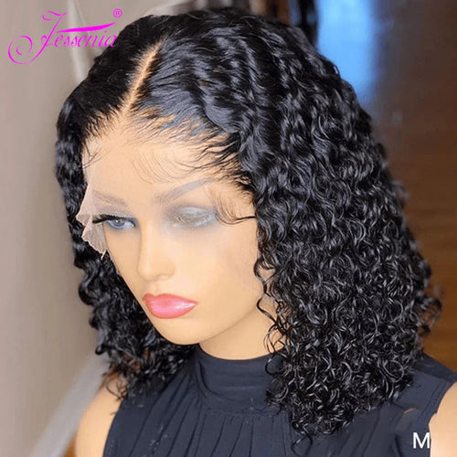 Mongolian Kinky Curly Wig Human Hair 13x4 Curly Lace Front Human Hair Wigs Deep