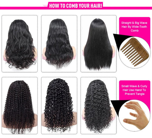 Mongolian Kinky Curly Wig Human Hair 13x4 Curly Lace Front Human Hair Wigs Deep