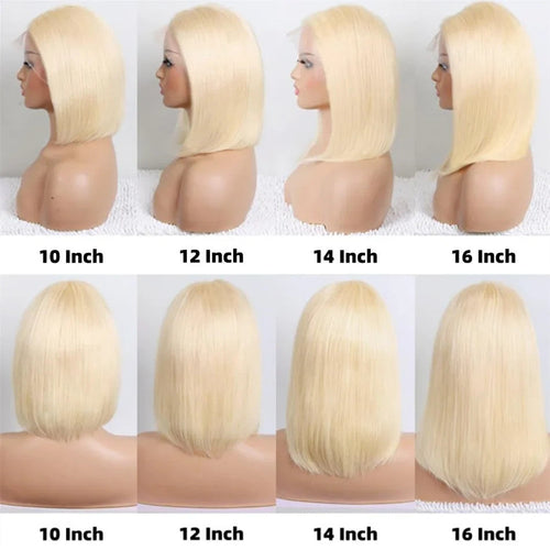 100% Vietnamese Super Double Drawn Bone Straight 13x4 Frontal Bob Wig with