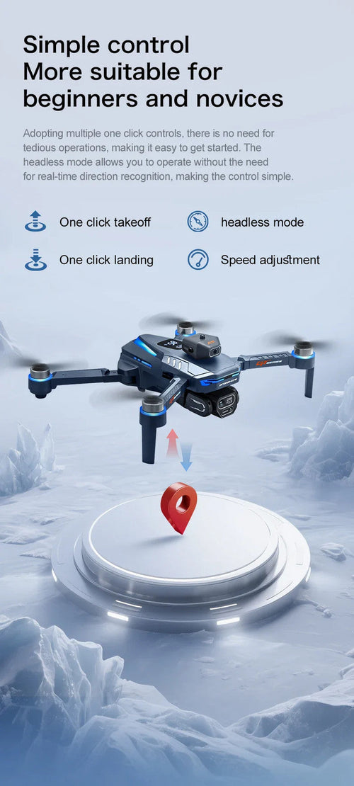 GT8 Mini Drone 8K WiFi GPS HD Aerial Photography Quadcopter with Cameras Toys