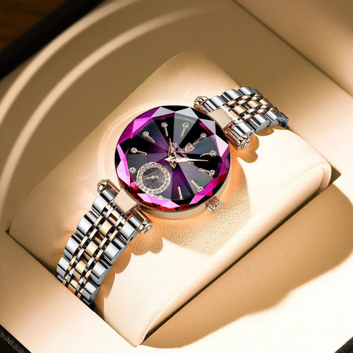 Luxury Elegant Ladies Wristwatch Waterproof Stainless Steel Watch for Woman
