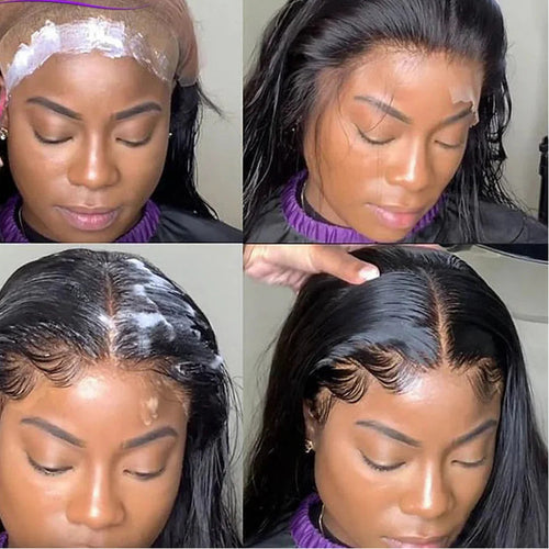 13x6 Straight Lace Front Wig 360 Lace Frontal Wig HD Transparent Lace Wigs For
