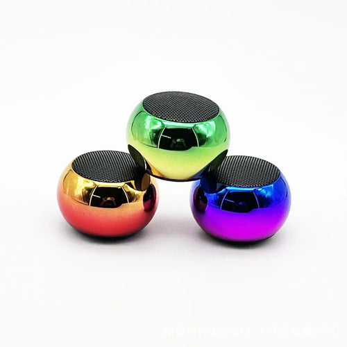Wireless Bluetooth Speaker Portable Small Steel Gun Metal Heavy Stereo Surround