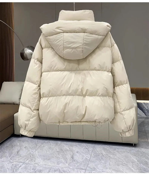 Winter Jacket Women Parkas 2024 New Short Hooded Cotton Padded Jacket Casual