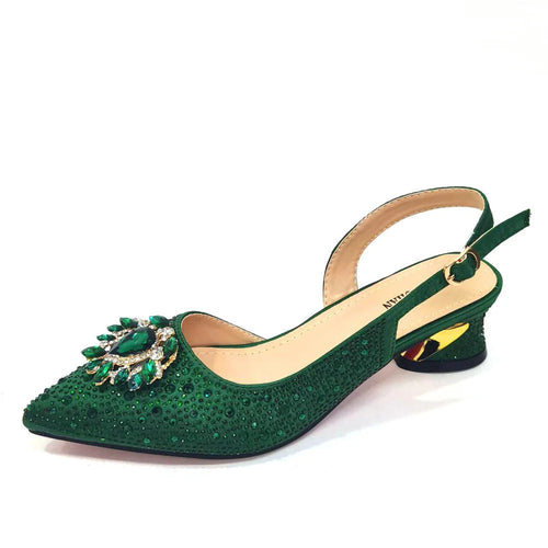 Italian Hollow Design Women's Shoes And Matching Bag