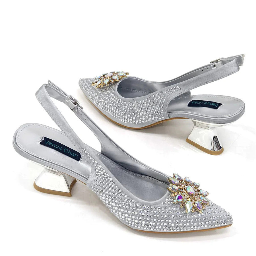 2024 Nigerian Design Evening Party Shoes And Bag Set Lucky Star Bag With