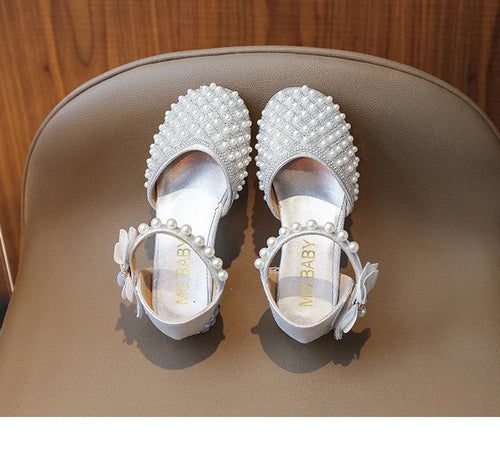 Girls Sandals Fashion Summer New Sequin Princess Shoes Bow Children's Sandals