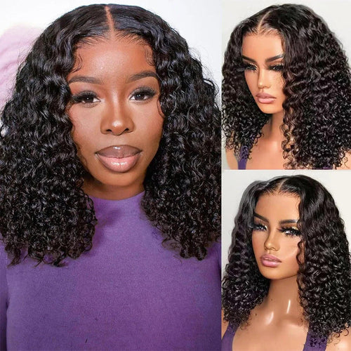 Mongolian Kinky Curly Wig Human Hair 13x4 Curly Lace Front Human Hair Wigs Deep