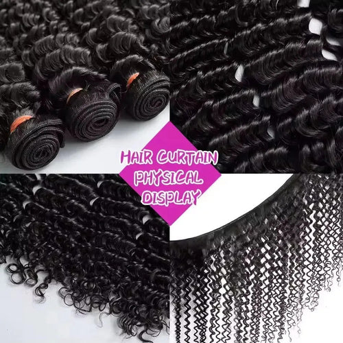 15A Burmese Curly Bundles Human Hair Deep Wave Raw 3 4 Bundle 100% Unprocessed
