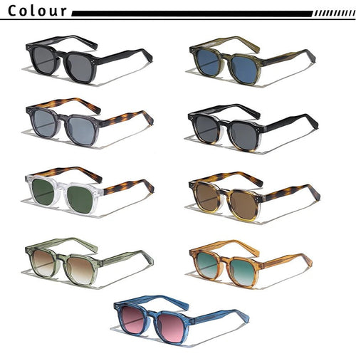 Retro Punk Men Sunglasses Small Frame Square Personalized Design Sun Glasses