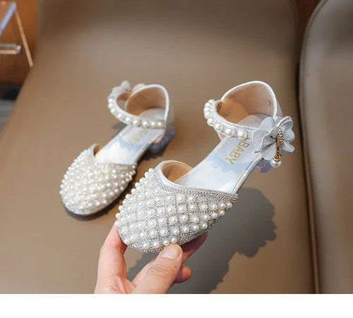 Girls Sandals Fashion Summer New Sequin Princess Shoes Bow Children's Sandals