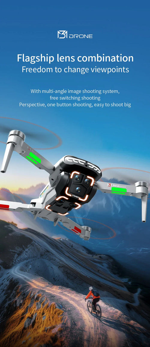NEW M3 Drone 8K HD 5G GPS Photography Remote Control Aerial Aircraft Dual