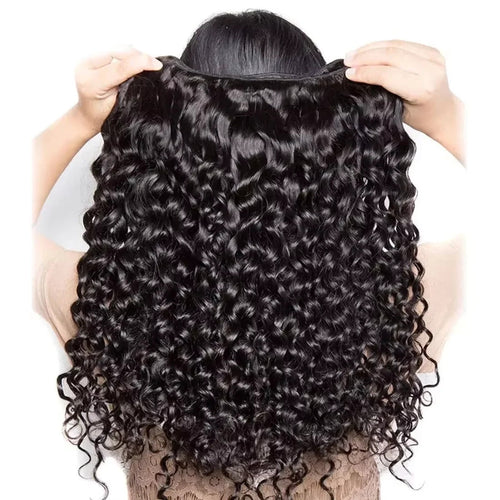 15A Burmese Curly Bundles Human Hair Deep Wave Raw 3 4 Bundle 100% Unprocessed