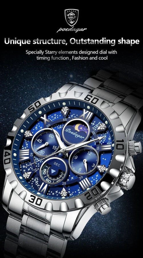 Luxury Watch for Man Quartz Sports Men Watch Waterproof Luminous Stainless