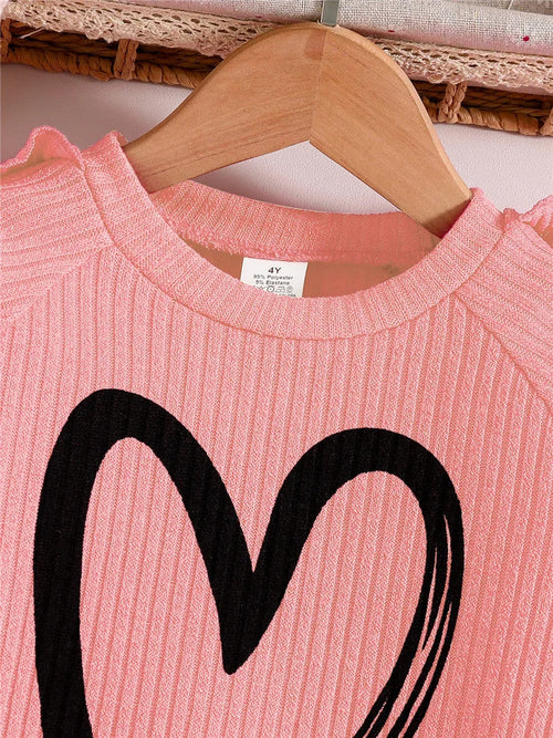 Spring and Autumn children fashion sports set girls sweater + casual pants