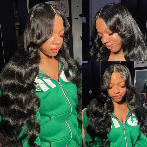 Body Wave Lace Front Human Hair Wig 30 40 Inches 200 Density Brazilian Remy